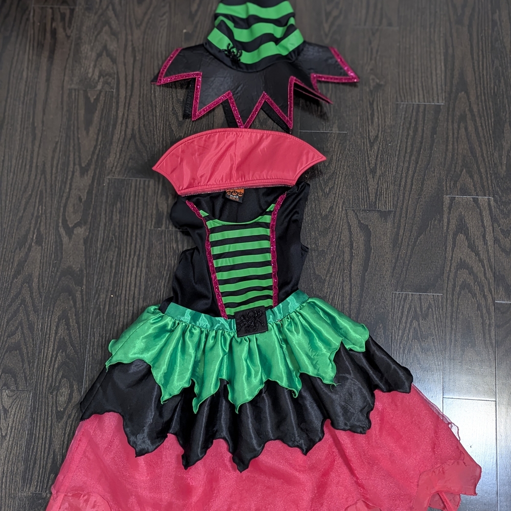 2/$25 The Children's Place Witch Costume - Black, Green, Pink
